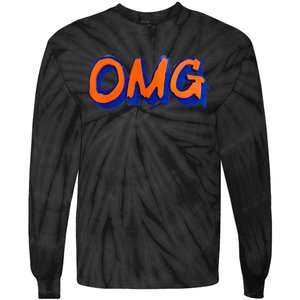 New York Omg Top Aligned Tie-Dye Long Sleeve Shirt