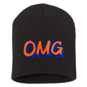 New York Omg Top Aligned Short Acrylic Beanie