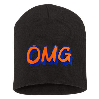 New York Omg Top Aligned Short Acrylic Beanie