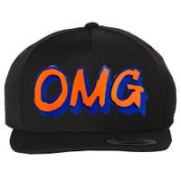 New York Omg Top Aligned Wool Snapback Cap