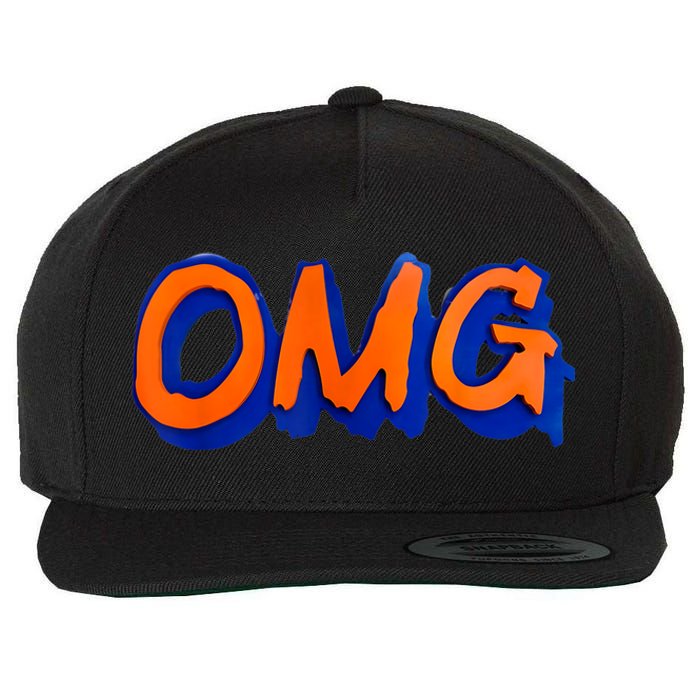 New York Omg Top Aligned Wool Snapback Cap