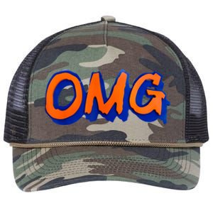 New York Omg Top Aligned Retro Rope Trucker Hat Cap