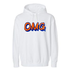 New York Omg Top Aligned Garment-Dyed Fleece Hoodie