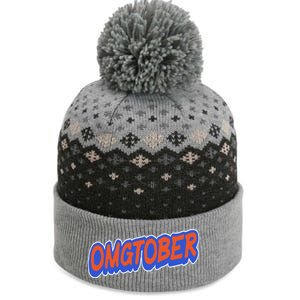 New York Omgtober Baseball Fans The Baniff Cuffed Pom Beanie