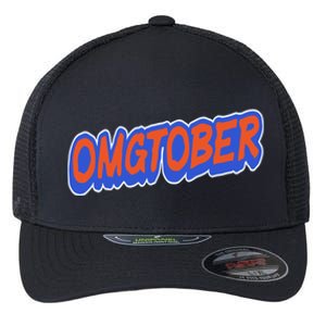 New York Omgtober Baseball Fans Flexfit Unipanel Trucker Cap