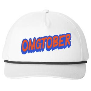 New York Omgtober Baseball Fans Snapback Five-Panel Rope Hat