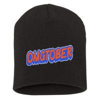 New York Omgtober Baseball Fans Short Acrylic Beanie