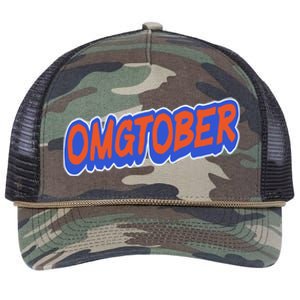 New York Omgtober Baseball Fans Retro Rope Trucker Hat Cap