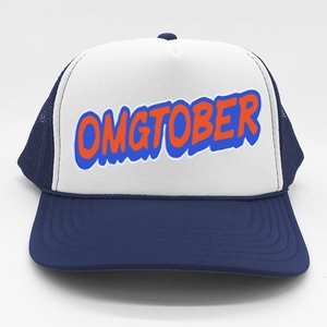 New York Omgtober Baseball Fans Trucker Hat