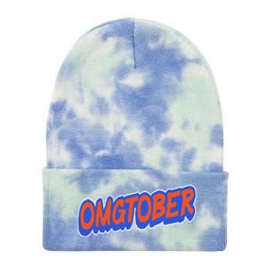 New York Omgtober Baseball Fans Tie Dye 12in Knit Beanie