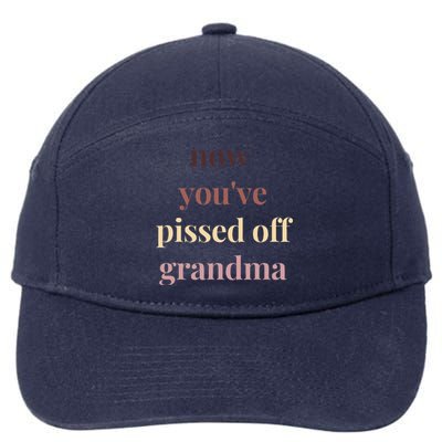 Now YouVe Pissed Off Grandma Political Protest Rally March 7-Panel Snapback Hat