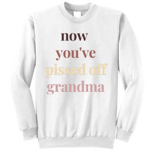 Now YouVe Pissed Off Grandma Political Protest Rally March Sweatshirt