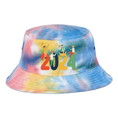 New Year Party Tie Dye Newport Bucket Hat