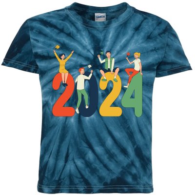 New Year Party Kids Tie-Dye T-Shirt