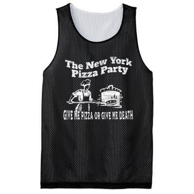 New York Pizza Party Give Me Pizza Give Me Death NYC Ovens Mesh Reversible Basketball Jersey Tank