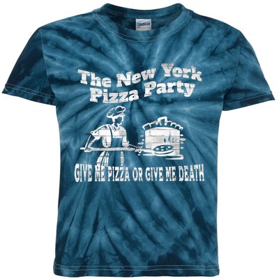 New York Pizza Party Give Me Pizza Give Me Death NYC Ovens Kids Tie-Dye T-Shirt