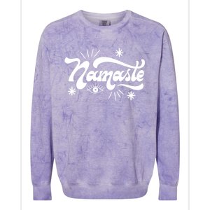 Namaste Yoga Premium Meaningful Gift Colorblast Crewneck Sweatshirt