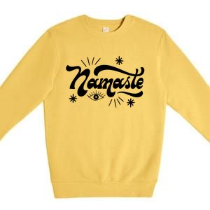 Namaste Yoga Premium Meaningful Gift Premium Crewneck Sweatshirt