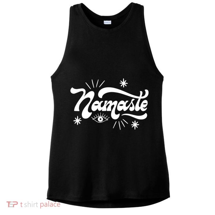 Namaste Yoga Premium Meaningful Gift Ladies PosiCharge Tri-Blend Wicking Tank