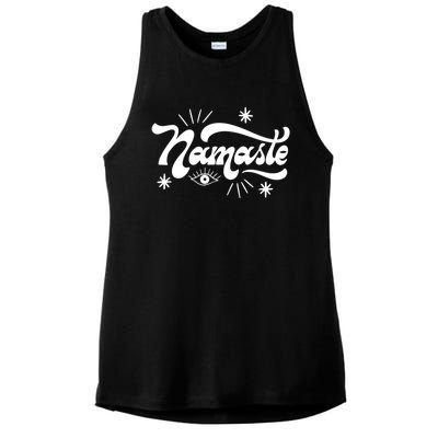 Namaste Yoga Premium Meaningful Gift Ladies PosiCharge Tri-Blend Wicking Tank