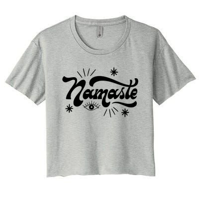 Namaste Yoga Premium Meaningful Gift Women's Crop Top Tee