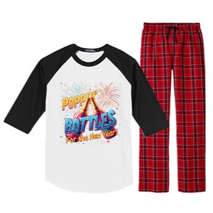 New Year Party Poppin Bottles For The New Year Celebration Gift Raglan Sleeve Pajama Set