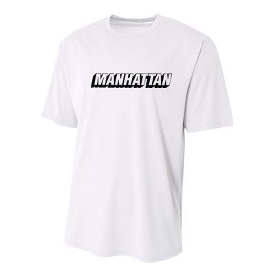 New York Post Ny Post Boroughs Manhattan Youth Performance Sprint T-Shirt