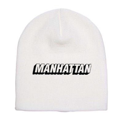 New York Post Ny Post Boroughs Manhattan Short Acrylic Beanie