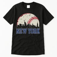 New York Retro Baseball Lover Met At Game Day Tall T-Shirt