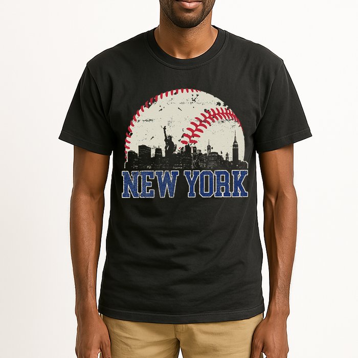 New York Retro Baseball Lover Met At Game Day Tall T-Shirt