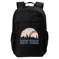 New York Retro Baseball Lover Met At Game Day Backpack