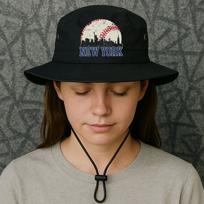 New York Retro Baseball Lover Met At Game Day Bucket Hat