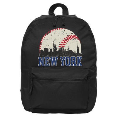New York Retro Baseball Lover Met At Game Day 16 in Basic Backpack