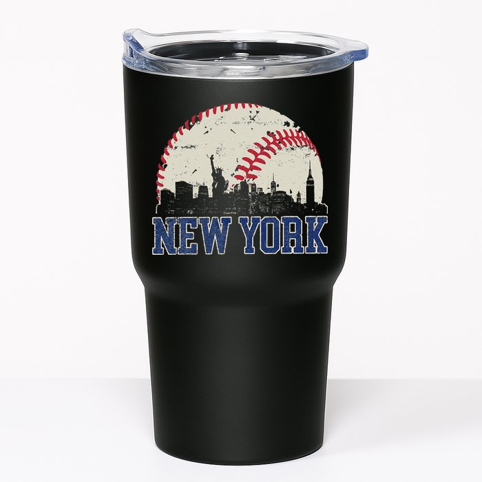 New York Retro Baseball Lover Met At Game Day Tumbler
