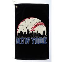 New York Retro Baseball Lover Met At Game Day Golf Towel