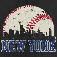 New York Retro Baseball Lover Met At Game Day Golf Towel