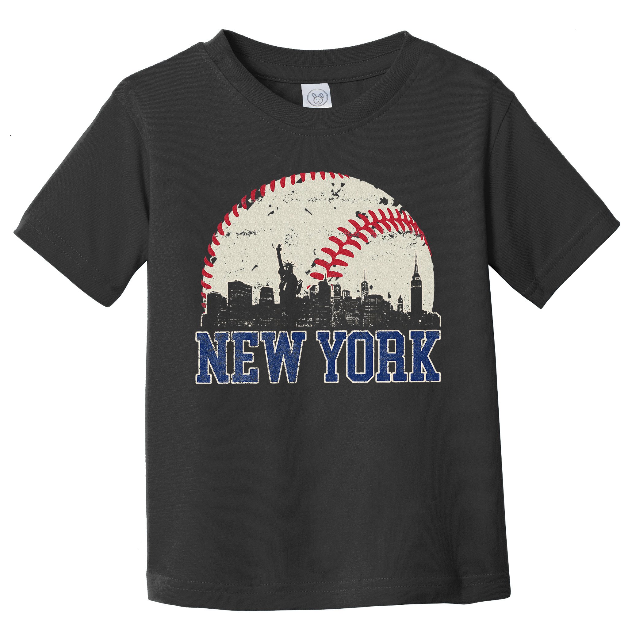 New York Retro Baseball Lover Met At Game Day Toddler T-Shirt