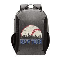 New York Retro Baseball Lover Met At Game Day Vector Backpack