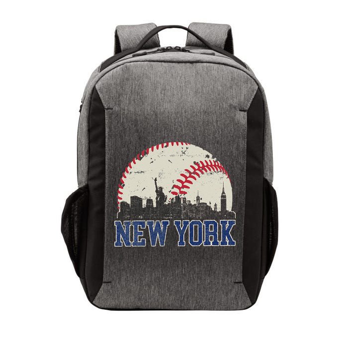 New York Retro Baseball Lover Met At Game Day Vector Backpack