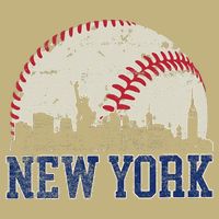 New York Retro Baseball Lover Met At Game Day Cooling Performance Crew T-Shirt