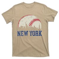 New York Retro Baseball Lover Met At Game Day T-Shirt