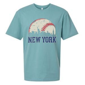 New York Retro Baseball Lover Met At Game Day Sueded Cloud Jersey T-Shirt