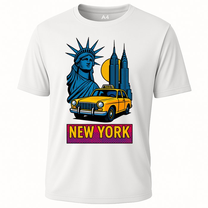 New York Retro Style Cooling Performance Crew T-Shirt