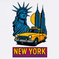 New York Retro Style Cooling Performance Crew T-Shirt