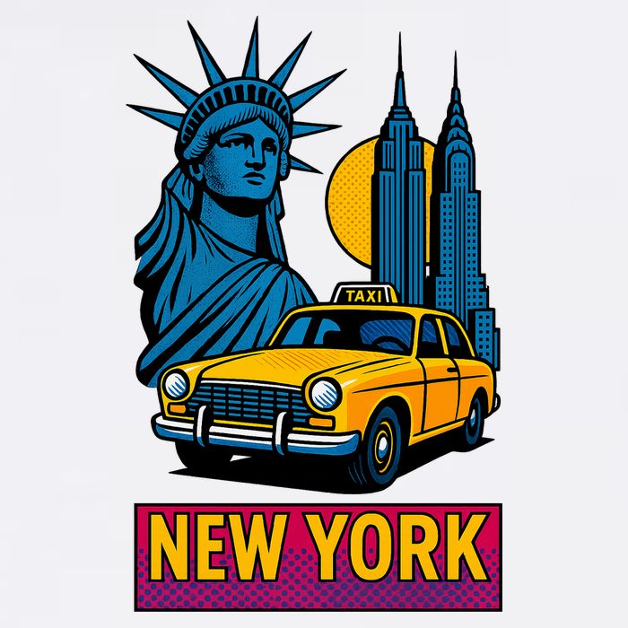 New York Retro Style Cooling Performance Crew T-Shirt