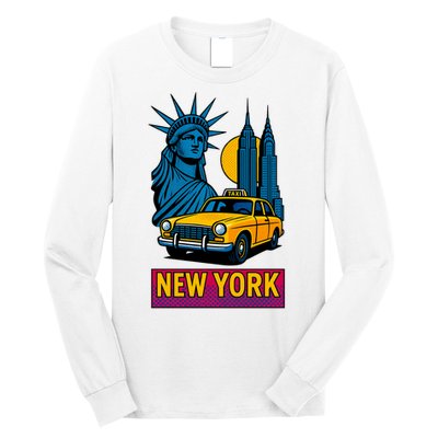 New York Retro Style Long Sleeve Shirt