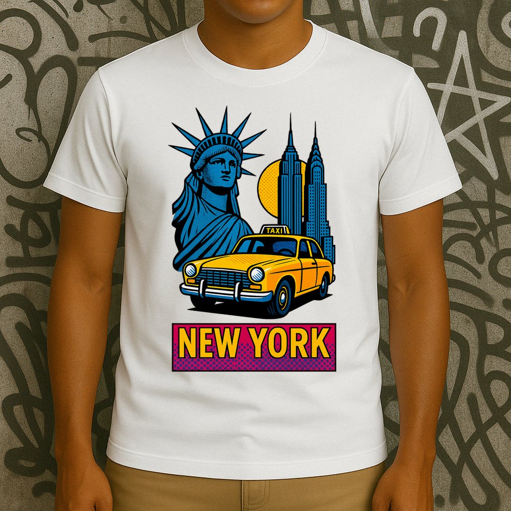New York Retro Style T-Shirt