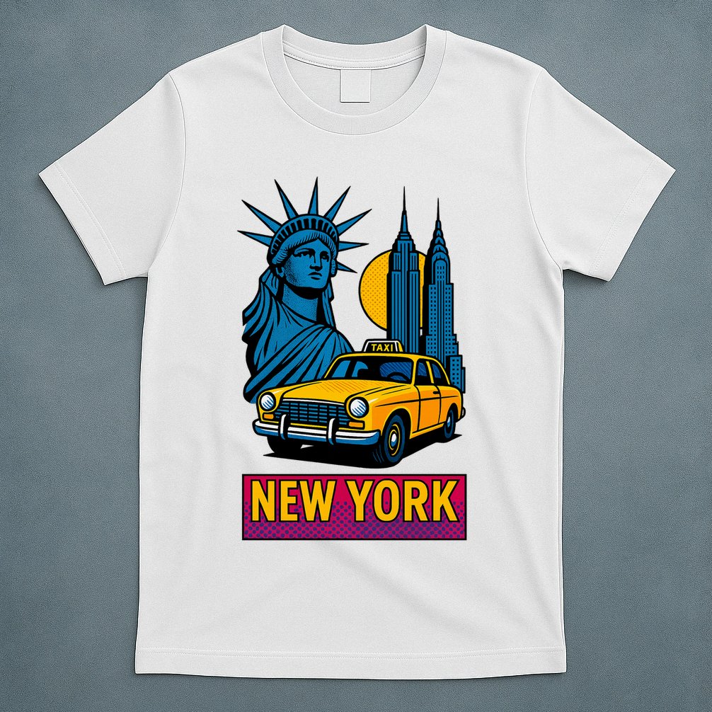 New York Retro Style T-Shirt
