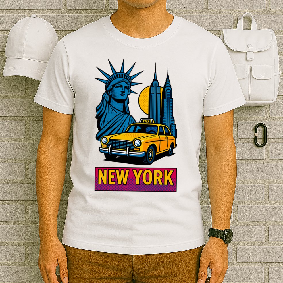 New York Retro Style T-Shirt