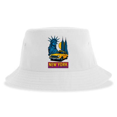 New York Retro Style Sustainable Bucket Hat